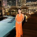 Somi Khan Instagram - 🧡🍁🧶 ————————————————— Outfit @fashionstruc Armani Hotel, Burj Khalifa, Dubai