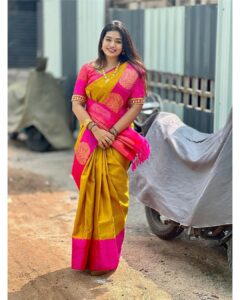 Srinisha Jayaseelan Instagram - இனிய தீபாவளி நல்வாழ்த்துக்கள்🪔💜❤️
📸: @snaps_by_madhu ⚡️