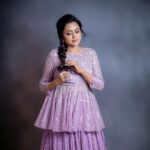 Suma Kanakala Instagram - When your outfit speak volumes without saying a word 💜 Wearing @kavithaguttaofficial Styled by @stylebyannapurna Jewellery @houseofqc Makeup & Nails @emraanartistry Hair @koduruamarnath Photography @they_call_me_keshu #sumakanakala #suma #anchorsuma #anchorsumakanakala #tuesdaythoughts #skanda #skandaprereleasethunder #skandaprereleaseevent #throwbacktuesday