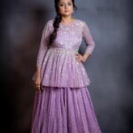 Suma Kanakala Instagram - When your outfit speak volumes without saying a word 💜 Wearing @kavithaguttaofficial Styled by @stylebyannapurna Jewellery @houseofqc Makeup & Nails @emraanartistry Hair @koduruamarnath Photography @they_call_me_keshu #sumakanakala #suma #anchorsuma #anchorsumakanakala #tuesdaythoughts #skanda #skandaprereleasethunder #skandaprereleaseevent #throwbacktuesday
