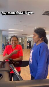 Suma Kanakala Instagram - Gymming at 82 💪