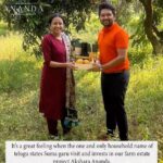 Suma Kanakala Instagram - It’s a great feeling when the one and only household name of telugu states @kanakalasuma garu visit and invests in our farm estate project Akshara Ananda. @rcrahulll @kavithamantha @ashwinrao73 @ananda.akshara Welcome on board 🤗 Very happy to have you as a part of the Akshara Ananda family.