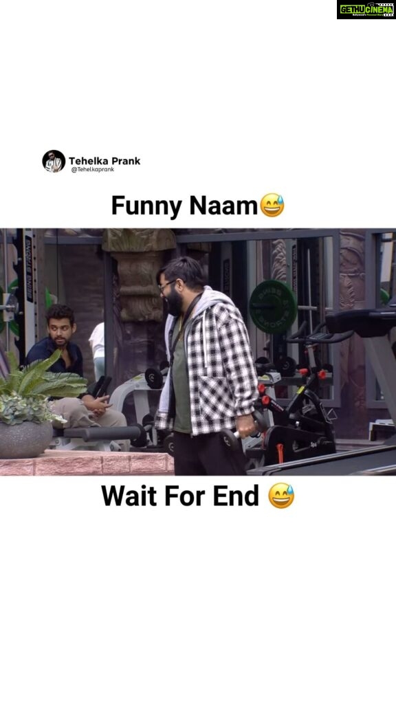 Sunny Arya Instagram - Funny Naam 🤣🤣 #Tehelkaprank #SunnyArya #TehelkaBhai #biggboss17 #jiocinema #biggboss #bb17