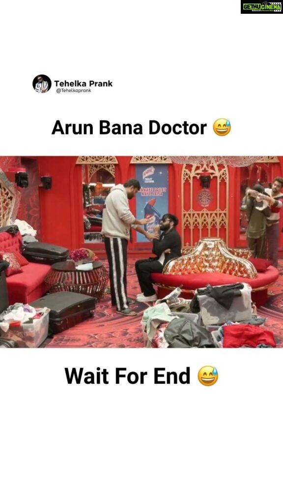 Sunny Arya Instagram - Arun बना Doctor 😂 #Tehelkaprank #SunnyArya #TehelkaBhai #biggboss17 #jiocinema #biggboss #bb17