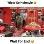 Sunny Arya Instagram – Wiper HairStyle 😂 
#Tehelkaprank #SunnyArya
#TehelkaBhai #biggboss17 #jiocinema #biggboss #bb17