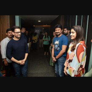 Tanya Ravichandran Instagram - He never fails to amaze us #lalsinghchaddha, another feather to his cap #aamirkhan. It was a pleasure meeting you sir. Such a wonderful film ❤️