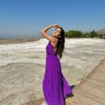 Tanya Sharma Instagram – 4 your eyes only 🥹
.
P.s – “ tu jaaane na was shot here “ who else remembers this song? #turkey #pamukkale #tanyasharma #travel #purple #instagood #picoftheday Pamukkale,Turkey