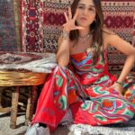 Tanya Sharma Instagram - Il put you through hell just to know me yeah yeah🔥 One girl = zillion moods . . Wearing - @a_trolley_ofclothes #fashion #instagood #cords #orange #cappadocia #turkey #travel #tanyasharma #picoftheday #ootd #travelfashion Underground City, Cappadocia