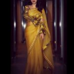 Tisca Chopra Instagram - Yellow but far from mellow .. #saree #sareelove #indian #desi #desigirl #yellow #traditional #luxe #fashion #style