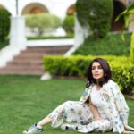 Tisca Chopra Instagram - The greens post monsoon are a vibe.. And I love @ilovepero a long time .. The shoes are another favourite, @goldengoose 📸 @azzuraofficial #green #sustainable #sustainability #fashion #style