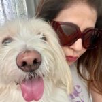 Urmila Matondkar Instagram - NoseyTales 😻 Me n #romeo #goodmorning lovelies 🌟