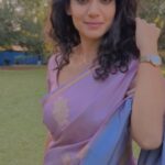 Urmilla Kothare Instagram - 💜 💜 💜 #reels #ootd #sareelove #reelitfeelit 🥰 Mumbai, Maharashtra