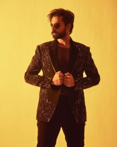 Vaishnav Tej Instagram - It’s shine and glitter for the cocktail night of #varunlav 
Styled by - @ashwin_ash1 & @hassankhan_3 
Style team - @ahmedxmirza
Outfit - @varunchakkilam
Shoes - @shutiqofficial 
Shot by - @arifminhaz  Make up - @vamsi_makeupartist  Costumer - @chraju139  Hair - @stylist_pranav