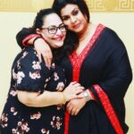 Vichithra Instagram - She is 50 but still growing younger and prettier... @brindamurali72 🥰😍🤩❤❤❤ Meeting friends after a long time #birthdaybash #funtime #metime #party #actress #picofinstagram #black #friendsforever #page3magazine #tamilactresses #dress #lace #time