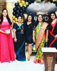Vichithra Instagram - She is 50 but still growing younger and prettier... @brindamurali72 🥰😍🤩❤❤❤
Meeting friends after a long time 
#birthdaybash #funtime #metime #party

#actress  #picofinstagram #black 
#friendsforever #page3magazine #tamilactresses 
#dress  #lace  #time