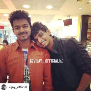 Vijay Varma Instagram - #throwback to one of my favourite pictures 😍 #thalaiva #thalapathyvijay #repost