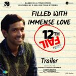 Vikrant Massey Instagram - Your love and support are driving our mission to inspire millions to #Restart. #ZeroSeKarRestart Watch #12thFail in cinemas on 27th October - inspired by a million true stories. #12thFailTrailer out now: Link in bio @vidhuvinodchoprafilms @zeestudiosofficial @medhashankr @anantvjoshi @anshumaan_pushkar #VikasDivyakirti @arsgeeta @itsharishkhanna @priyanshuchatterjee @moitrashantanu @swanandkirkire @saregama_official @krgstudios
