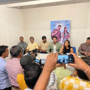 Vimmy Bhatt Instagram - Thankyou media ❤️ 

#pressconference #press #movie #aashamovie #upcomingfilm #films #cinemas #22nd #april #theaters #media #vimmybhatt