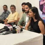 Vimmy Bhatt Instagram - Thankyou media ❤️ #pressconference #press #movie #aashamovie #upcomingfilm #films #cinemas #22nd #april #theaters #media #vimmybhatt Ahmedabad Management Association
