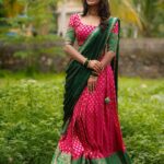Vindhuja Vikraman Instagram – ദാവണി പെണ്ണ് ❤️ 

Pic @sarathsanilphotography 
Mua @brides_of_deepthi 
Costume @thanzscouture 
Jewellery @amyra_rental_jewels 
Nails @dartistry.in Thiruvananthapuram, Kerala, India