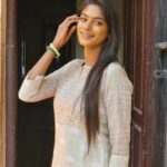 Vinusha Devi Instagram - Wearing : @ekantastudio #beingkannamma #vinushadevi #barathikannamma2 #kannammma