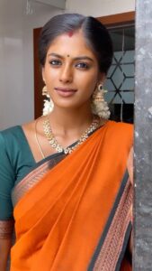 Vinusha Devi Instagram - Jewellery : @fineshinejewels 

#barathikannamma #reels #thaandavam #kannamma