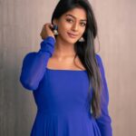 Vinusha Devi Instagram - 🦋🧿 Styled by @indu_ig Photography @haran_official_ Outfit @__tyorce__ #vinushadevi #blueoutfit #recent4recent #startmusicpremierleague