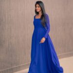 Vinusha Devi Instagram - 🦋🧿 Styled by @indu_ig Photography @haran_official_ Outfit @__tyorce__ #vinushadevi #blueoutfit #recent4recent #startmusicpremierleague