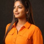 Vinusha Devi Instagram - Watch barathikannamma season 2 team on #startmusicseason4 today @vijaytelevision and have a entertaining sunday 🧡 #vinushadevi #barathikannamma2 #kannamma #chithra