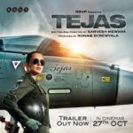 Vishak Nair Instagram - Ab aasman se dushman pe waar hoga, ab jung ka elaan hoga! Ye woh Bharat hai, jisko chhedoge toh woh chhodega nahi! 🇮🇳 #TejasTrailer out now. #Tejas In cinemas on 27th Oct. #BharatKoChhedogeTohChhodengeNahi To the fearless warriors of the skies, a very Happy Indian Air Force Day! 🚀👨‍✈️ @indianairforce @kanganaranaut @sarveshmewara @rsvpmovies @ronnie.screwvala @anshul14chauhan @varun.mitra @ashishvidyarthi1 @shashwatology @rangoli_r_chandel @zainabburmawalla @pashanjal @nonabains @zeemusiccompany
