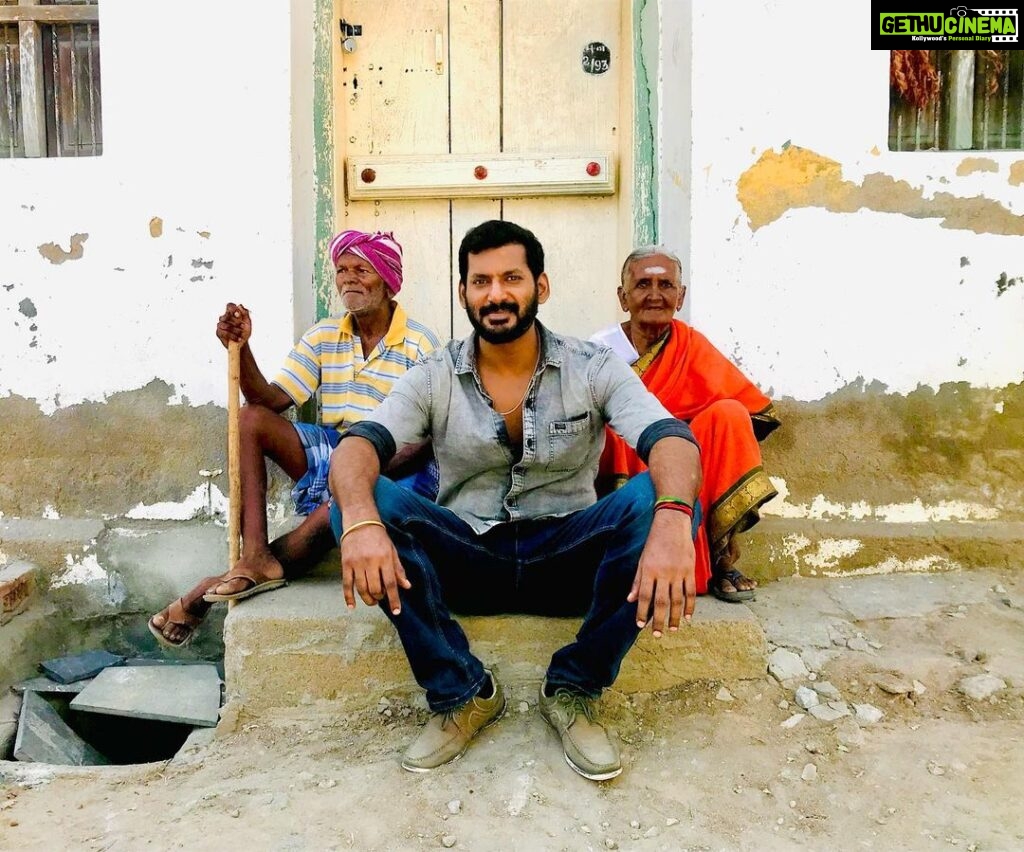 Vishal Instagram - Feeling good & energised to be back after a long gap to the roots & rural area of Tamil Nadu. Shooting for #Vishal34 in Director Hari Sir' combination for the 3rd time. Produced by Stone Bench in a village called Villathikulam in Tutucorin. High octane action sequences shot here with my darling stunt choreographer @dhilipaction Nice to interact with the people down here after a long time.