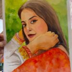 Yamini Singh Instagram - My. New water color painting personality queen mam happy birthday advance @yaminisingh_official 🎂🎂🎂🎂🎂🎂🎂🎂🎂❤️❤️❤️ art by @mr__kalakar52