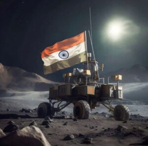 Yamini Singh Instagram - Finally reached to it’s destination, Congratulations to every indian, for successful soft landing of @chandrayan_3 on the Moon. ♥️

भारत माता की जय ।🇮🇳♥️