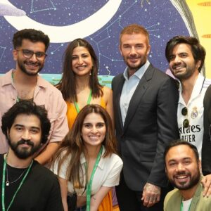 Aahana Kumra Instagram - Bent it like Beckham 🇮🇳⚽️🇬🇧💕😘🫠🧿🥰🏟️🥅
Can’t believe what just happened today! Met the global sports star @davidbeckham and everything about him is absolutely delightful! His aura, His humility, his politelness and over and above all, that he’s such a family man at heart! ❤️ I honestly would’ve known nothing about his personal life if I hadn’t watched his documentary #BECKHAM on @netflix_in and what a loving father and husband he really is apart from being an absolute sport legend! ⚽️🥅 And today meeting him in person was just surreal! Thank you @metaindia for this wonderful opportunity!! 🇮🇳🫶💕⚽️
I know David you’re gonna be back soon for me😘🫠🫶⚽️🧿😂 
#BeckhamXmeta
#benditlikebeckham 
#davidbeckham 
.
.
.
.
#beckham #football #facebook #meta #footballplayer #sports #sportslegend #manchesterunited #aahanakumra