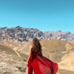 Aakriti Rana Instagram - Just got Leh’d 🤣 It’s never just about the destination, it’s more about the insanely beautiful journey! Tag someone you would want to go for this epic adventure with 😀😀 Red coord from @shauryasanadhyalabel #Aakritirana #leh #ladakh #journey #roadtrip #offroading #defenderjourneys #defender #landroverdefender #travelblogger #indiantravelblogger #incredibleindia #pangonglake Leh Ladakh