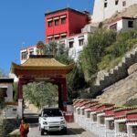 Aakriti Rana Instagram - Thiksey Monastery is the largest monastery of Central Ladakh, the monastery is also famous for its 49 ft tall statue of Maitreya Buddha in the lotus position, covering two floors of the monastery. Isn’t it so beautiful? #DefenderJourneys @landrover_in @Cougar__Motorsport #CougarMotorsport #partnership #aakritirana #leh #ladakh #thikseymonastery #travelblogger #incredibleindia