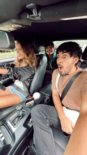 Aakriti Rana Instagram - @radhika_nomllers & @mohnishdoultani’s reaction during their first drive in the Mustang! 🤣 Kaafi Epic! 

I really want to take a follower of mine for a drive with me in the Stang. Would you like to go on a drive with me? Comment below ❤️ 

#aakritirana #mustang #mustangindia #reaction friends #carlovers #carporn #reactionvideos #drive #mustanglife #reelsindia
