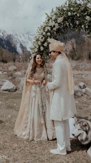 Aakriti Rana Instagram - The most emotional and happy man I know ❤️
I can’t count how many times he must have gotten emotional and shed a tear and then looked back at me with a huge smile on his face. Need to protect him at all costs ❤️

📸 @believecollective 

#aakritirana #aakritigetsanchored #wedding #indianwedding #couple #shaadi #emotional #couplevideos #husband #weddingday #reelsindia