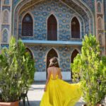 Aakriti Rana Instagram - My favourite spot in Tbilisi, Georgia! 📍 Orbeliani Baths It’s a Therapeutic and restorative sulphur bath house. The exterior of the Orbeliani Baths is decorated in an Islamic Andalusian style, making it one of the city's most famous landmarks. Wearing one of my most favourite outfits from @ordinaree.in 💛 P.s did you like my floral tiara? I picked it up from a sweet old lady who was making these outside my Airbnb! #aakritirana #tbilisi #georgia #travelblogger #travelphotography #sulphurbath #indiantravelblogger #ootd #outfitinspiration #gifted