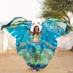 Aakriti Rana Instagram - Say hi to this little butterfly! 🦋 I always think of wearing my regular clothes while traveling so that I can carry less stuff and focus more on the informative content but man I love photography and creating beautiful pictures with different looks. I don’t mind repeating clothes but i always want to do my research and carry a little extra to make my imagination come to reality at certain locations. What kind of traveller are you? Comment below ❤️ Wearing this gorgeous coord from @limerickofficial [ Aakriti Rana, Ootd, outfit of the day, Rajasthan, alsisar, travel blogger, traveller, magnetic fields festival ] Magnetic Fields Festival