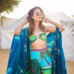 Aakriti Rana Instagram - Say hi to this little butterfly! 🦋 I always think of wearing my regular clothes while traveling so that I can carry less stuff and focus more on the informative content but man I love photography and creating beautiful pictures with different looks. I don’t mind repeating clothes but i always want to do my research and carry a little extra to make my imagination come to reality at certain locations. What kind of traveller are you? Comment below ❤️ Wearing this gorgeous coord from @limerickofficial [ Aakriti Rana, Ootd, outfit of the day, Rajasthan, alsisar, travel blogger, traveller, magnetic fields festival ] Magnetic Fields Festival