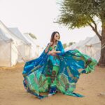 Aakriti Rana Instagram - Say hi to this little butterfly! 🦋 I always think of wearing my regular clothes while traveling so that I can carry less stuff and focus more on the informative content but man I love photography and creating beautiful pictures with different looks. I don’t mind repeating clothes but i always want to do my research and carry a little extra to make my imagination come to reality at certain locations. What kind of traveller are you? Comment below ❤️ Wearing this gorgeous coord from @limerickofficial [ Aakriti Rana, Ootd, outfit of the day, Rajasthan, alsisar, travel blogger, traveller, magnetic fields festival ] Magnetic Fields Festival