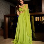 Aamna Sharif Instagram - Love for the green and everything pretty 💚 . . . . . . . 📷 @kaasastudio In @premyabymanishii Jew @razwada.jewels Styled by @shrushti_216 Makeup @mukeshpatilmakeup Hair @saba_hair_makeupartist