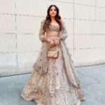Aashna Shroff Instagram - Favourite time of the year and hands down my favourite lehenga too 🌟 @taruntahiliani