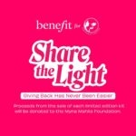 Aashna Shroff Instagram – The wait is over! Join us to #ShareTheLight ✨

💖We believe feeling good is ALWAYS a good look. 💅

So if we’re ever asked, “Does beauty run deeper than the surface?” we pink out loud and exclaim yesss! 💞

And now, we’re taking this philosophy beyond the beauty counter. For this, we’ve teamed up with @aashnashroff , to support the Myna Mahila Foundation. 

Fun fact: It’s our first-ever India-exclusive philanthropic festive campaign! 

@mynamahila is an Indian organization founded in 2015. Their mission is to empower women in urban slums to speak up, like the chatty Myna bird. 

For this initiative, we’ve created 3 exclusive bestseller savings kits for @sephora_india , @mynykaa, and @tirabeauty .

These include bestsellers like the Benetint, BADgal Bang! Mascara, Precisely My Brow pencil, and the POREfessional primer, to name a few. 

Proceeds from the sales of each kit will be donated to the Myna Mahila Foundation; because the festive season has always been about giving back and sharing the light ✨

#BenefitIndia #ShareTheLight