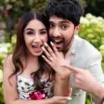 Aashna Shroff Instagram - I still wonder how @armaanmalik pulled this off without me even having the slightest idea. I usually catch on to surprises very easily and still can’t believe how oblivious I was, and I wish someone had given me a heads up (I would have def opted for different shoes and better nails had I known🥲) but I guess that’s what makes this day all the more beautiful. So grateful for you @armaanmalik and all the love we’re surrounded by ❤️ 📸 @nathan.d