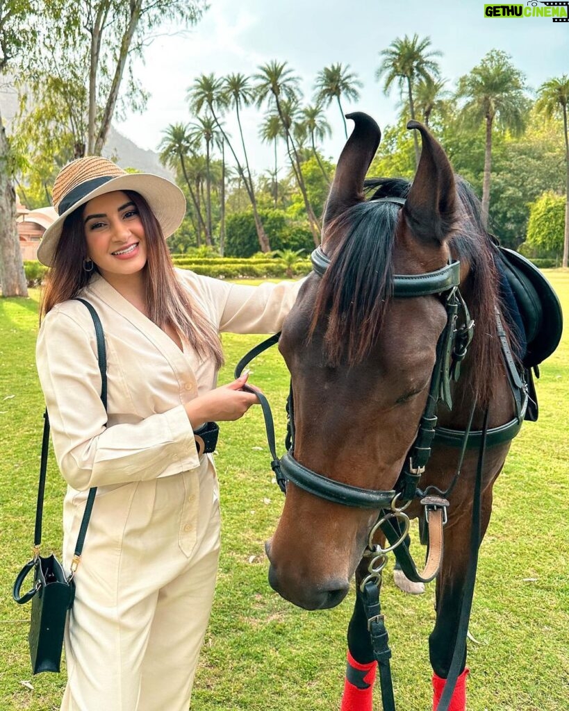 Aashna Shroff Instagram - the time I got all dressed up to go riding with @amanbagh’s beautiful Marwari horse, but instead fell in love with her and ended up missing out on the riding experience because I spent the entire 30 minutes just asking questions about her and her life 🙈 well at least I got some pictures 😅 Amanbagh