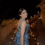 Aashna Shroff Instagram - We were told to get ready for a special dinner, but this was beyond. Surrounded by hundreds of handmade diyas and the best Rajasthani food and music. @amanbagh truly outdid themselves with the most magical night ✨ wearing @essgee_shop #hosted