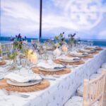 Aashna Shroff Instagram - On cloud nine with @toryburch herself, for a very special dinner on our first night in Singapore!☁️ Can’t wait to finally show you the rest of our experience, but before that, can we please have a moment for the Tory Burch SS23 look I’m wearing and the stunning #ToryBurchHome dinner setup, because I pretty much spent the entire evening in awe💙 #collab @reliancebrandsltd Singapore, Singapore
