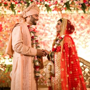 Aastha Chaudhary Instagram - In the light of Love, Faith & Blessings, We decided to unite forever. 
25-04-2022 💖🧿✨
Aastha & Aditya

Photography- @arrt_photos
MUA- @skincoach_ishanagra 
Styled by - @shrishtijetli 
Jewellery - @sbj.jewellery 
Aditya's outfit - @ankurarora_bespoketailoring 

#newbeginnings
#justmarried #gratitude #blessed #aasthachaudhary

@wedeilicious @wedmegood @weddingz.in @indianweddings @wed.vows